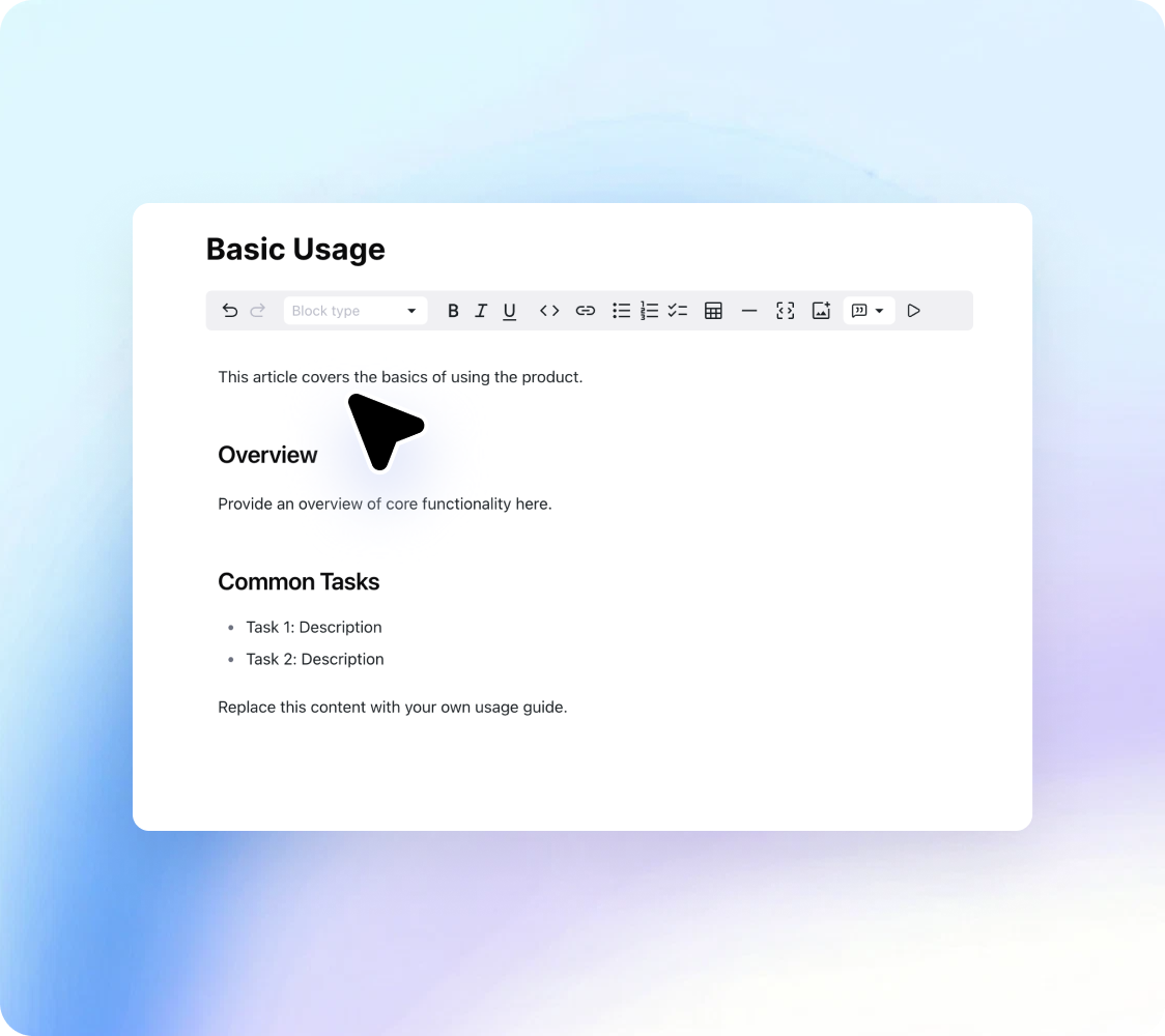 Visual Editor